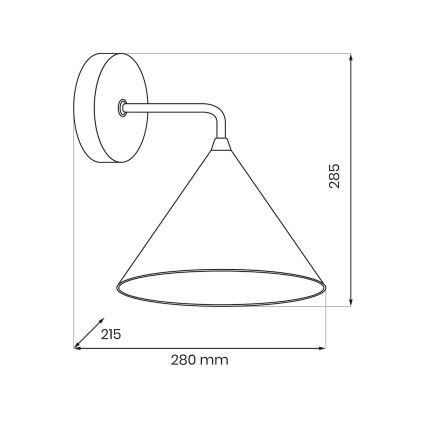 Seinalamp CAPITAL 1xGX53/15W/230V kuldne