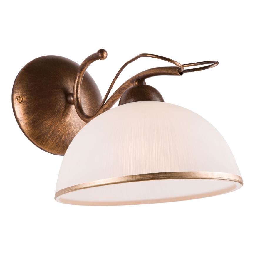 Seinalamp COBRA 1xE27/60W/230V pronks/patina