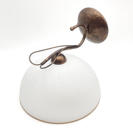 Seinalamp COBRA 1xE27/60W/230V pronks/patina