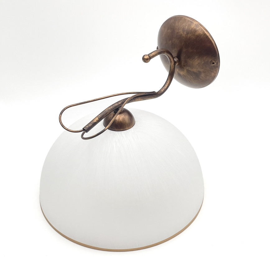 Seinalamp COBRA 1xE27/60W/230V pronks/patina