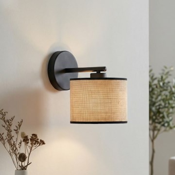 Seinalamp ECO 1xE27/15W/230V beež/rattan