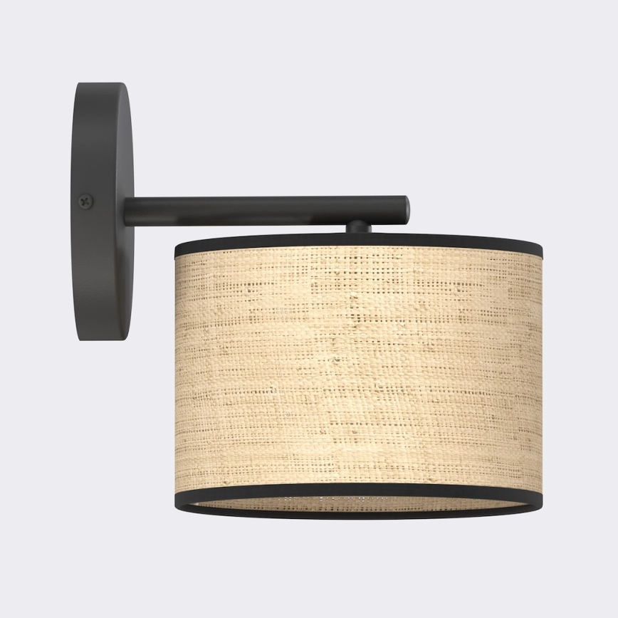Seinalamp ECO 1xE27/15W/230V beež/rattan