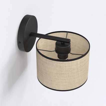 Seinalamp ECO 1xE27/15W/230V beež/rattan