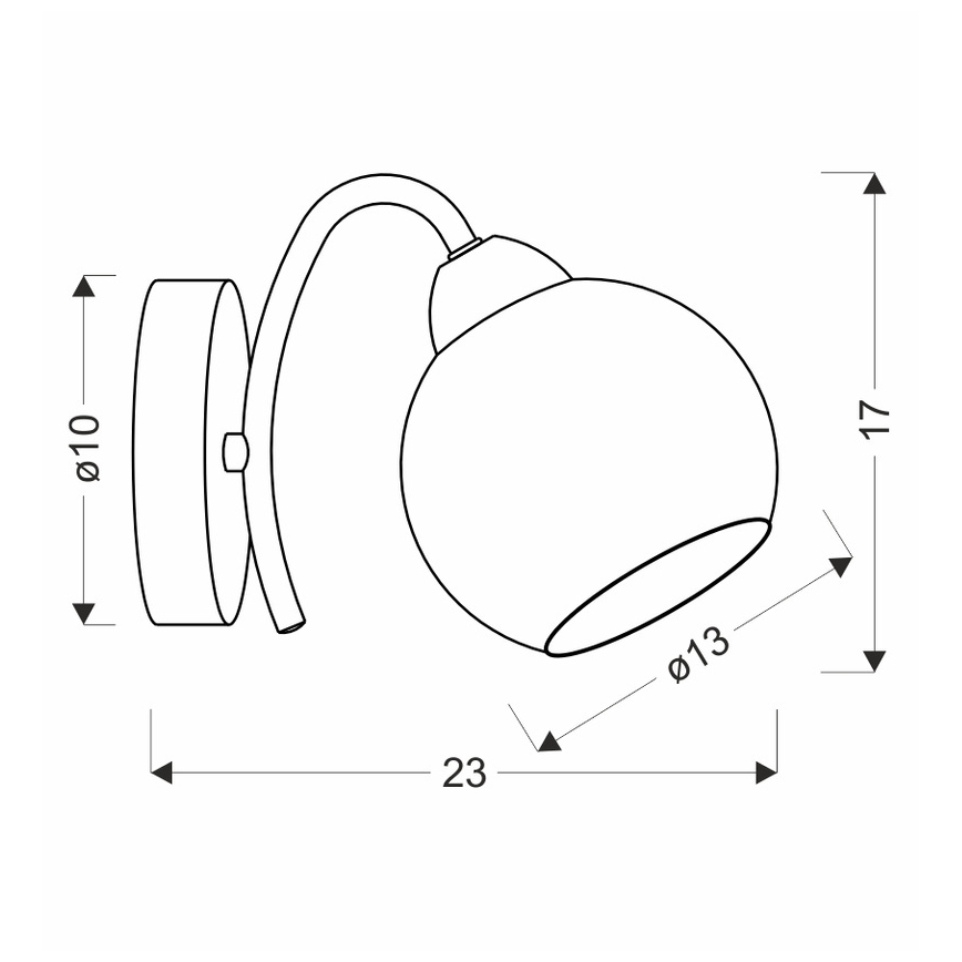 Seinalamp NESTOR 1xE27/40W/230V messing