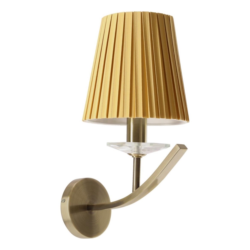 Seinalamp VITORIA 1xE14/40W/230V kollane/pronks