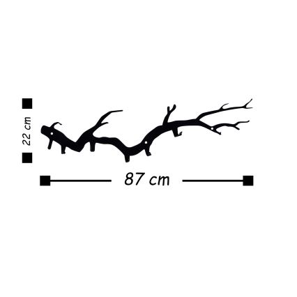 Seinale kinnitatav nagi 87x22 cm oks