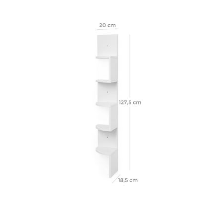 Seinale kinnitatav nurgariiul SNAKE valge