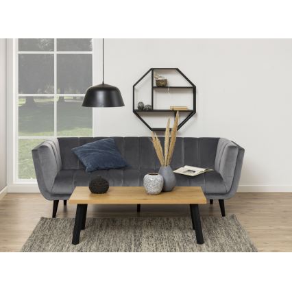 Seinale kinnitatav riiul SARON 77x77 cm, must