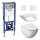 Seinale kinnitatav WC MIO Rimless + WC-poti kaas SoftClose MIO + loputusnupp DUAL + seinasisene paigaldusmoodul + isoleeriv alus