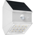 Seinale paigaldatav päikesepaneeliga LED-valgusti anduriga LED/2,5W/3,7V 3000/4000/6000K IP65 1200 mAh valge