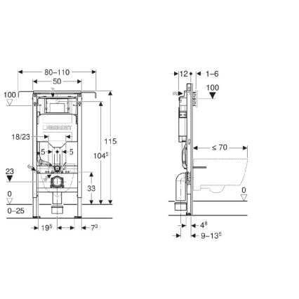Seinale kinnitatav WC bideefunktsiooniga TISVILDELEJE 1600W/230V + SoftClose WC-kaan + SIGMA loputusnupp + peidetav paigaldusmoodul + isolatsioonialus + kaugjuhtimispult