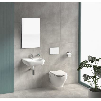 Seinale paigaldatav WC DEEP + WC-istme kaas SoftClose DEEP + loputusnupp DUAL + peidetav paigaldusraam + isolatsioonipadi