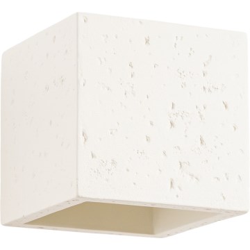 Seinapealne suunavalgusti QUAD 1xG9/8W/230V betoon/kreemjas