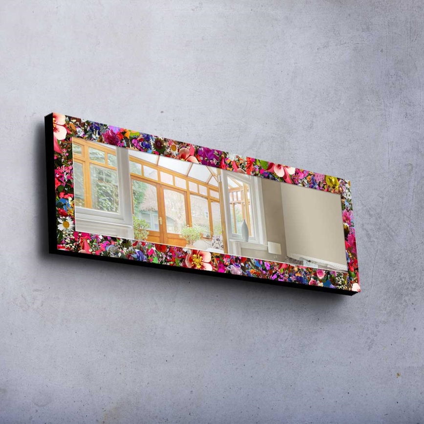 Seinapeegel 120x40 cm mänd/lilled