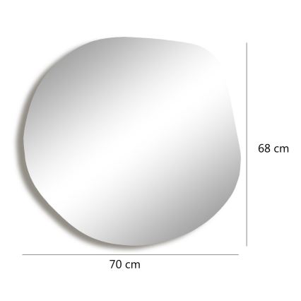 Seinapeegel ASSO 70x67 cm kuldne