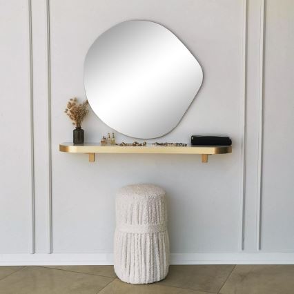 Seinapeegel ASSO 70x67 cm kuldne