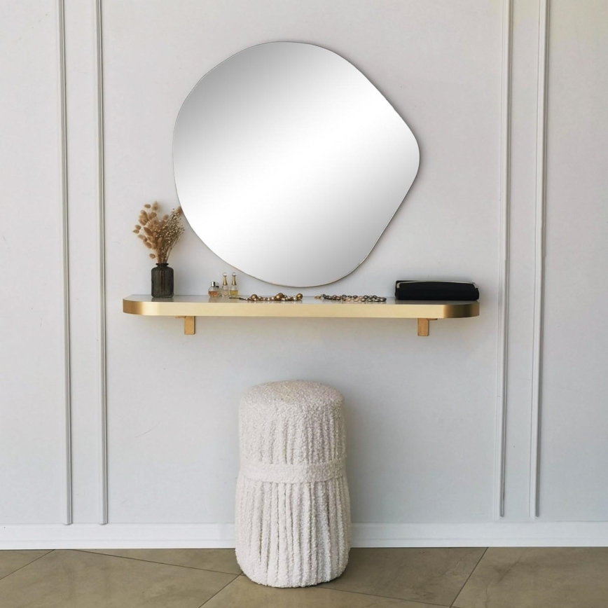 Seinapeegel ASSO 70x67 cm kuldne