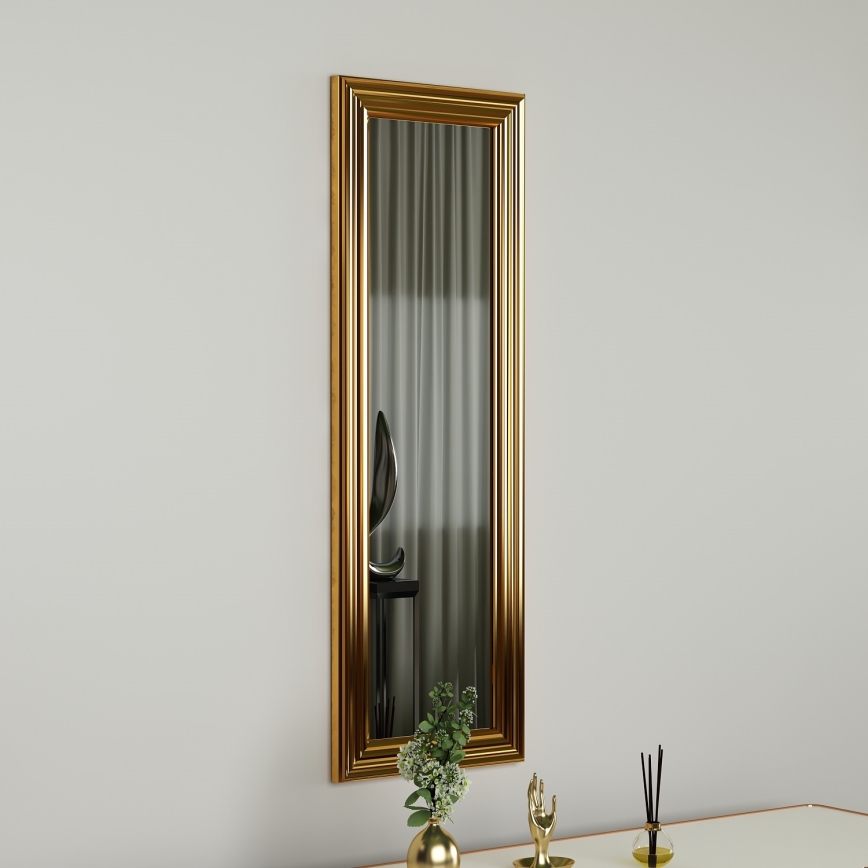 Seinapeegel BOSS 90x30 cm kuldne