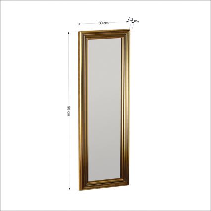 Seinapeegel BOSS 90x30 cm kuldne
