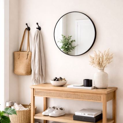 Seinapeegel CHICAGO, läbimõõt 40 cm, must