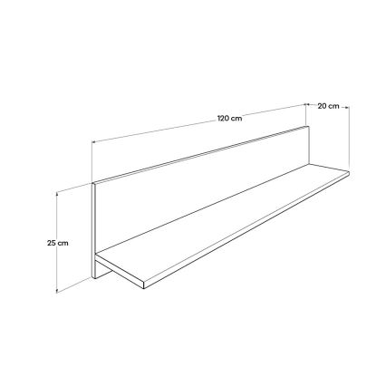 Seinariiul 25x120 cm pruun