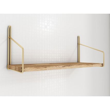 Seinariiul 45x16 cm tamm/kuldne