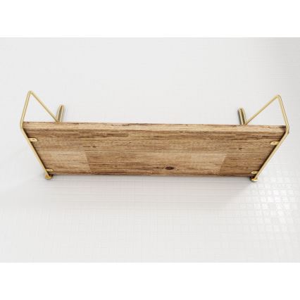 Seinariiul 45x16 cm tamm/kuldne