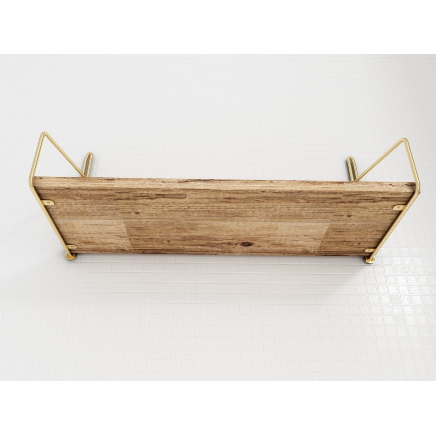 Seinariiul 45x16 cm tamm/kuldne