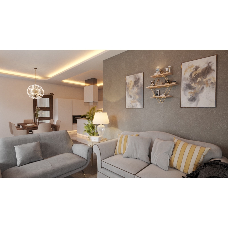 Seinariiul 70x60 cm kuldne/pruun