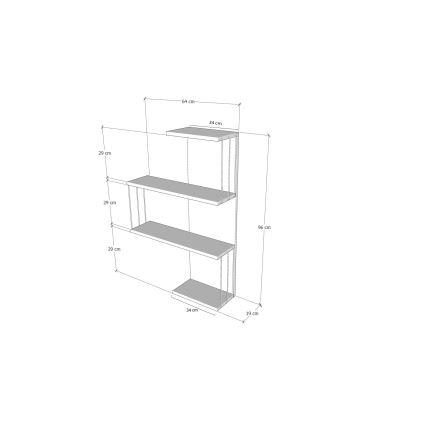 Seinariiul CAMBEL 96x64 cm pruun