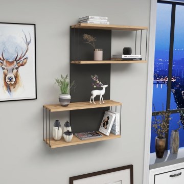 Seinariiul DESTAN 65x96x19 cm antratsiit/pruun