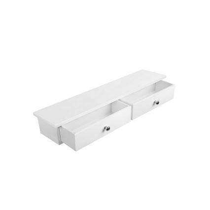 Seinariiul lahtritega SHELFY valge