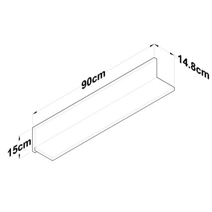 Seinariiul RANI 90x15 cm pruun