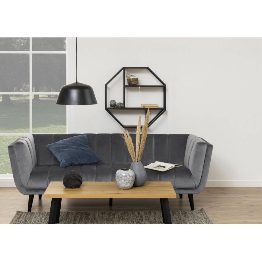 Seinariiul SARON 77x77 cm tamm/must