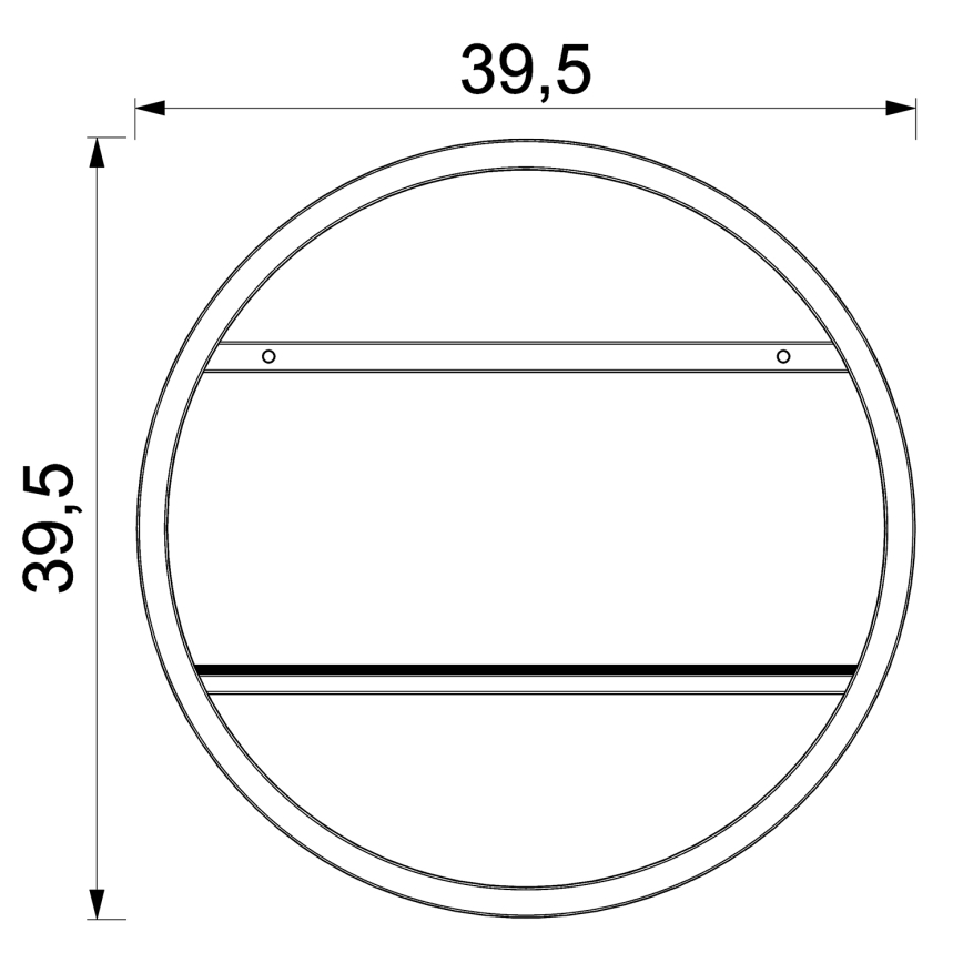 Seinariiul SHELF d. 39,5 cm tamm