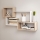 Seinariiul TRIO 87x54x18 cm sonoma tamm/valge