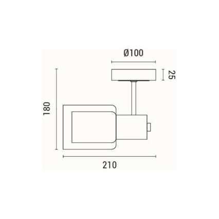Seinavalgusti 1xE14/15W/230V