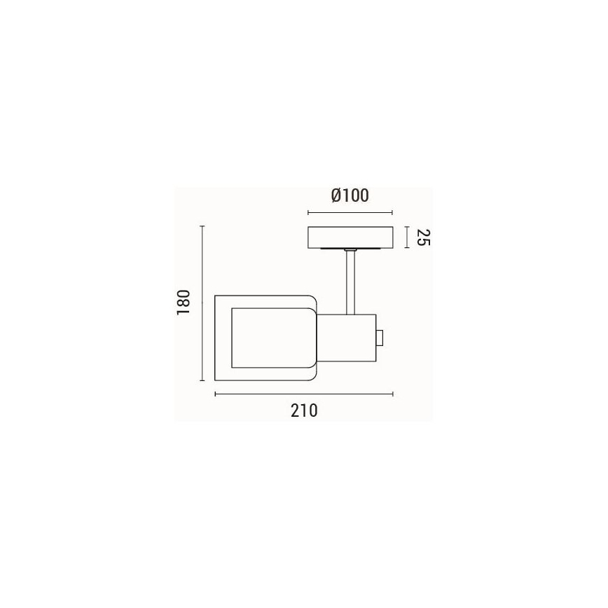 Seinavalgusti 1xE14/15W/230V