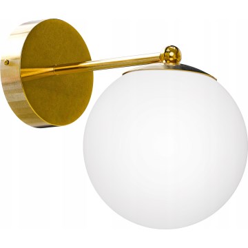 Seinavalgusti 1xE27/40W/230V kuldne/valge