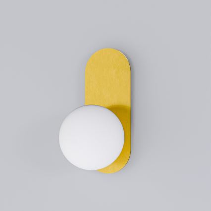 Seinavalgusti 1xE27/40W/230V kuldne/valge