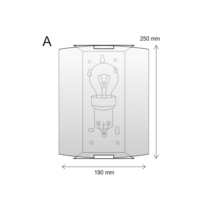 Seinavalgusti 1xE27/60W/230V