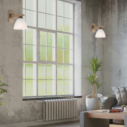 Seinavalgusti ADRIANO 1xE27/60W/230V pöök - FSC sertifitseeritud