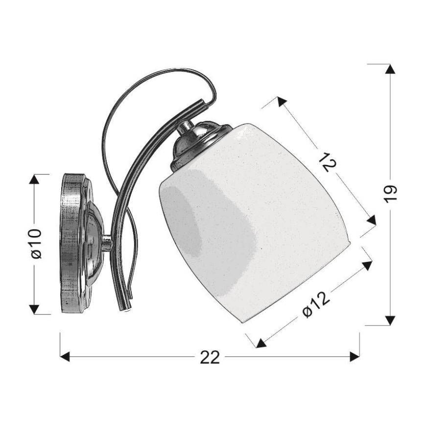 Seinavalgusti AMBA 1xE27/40W/230V