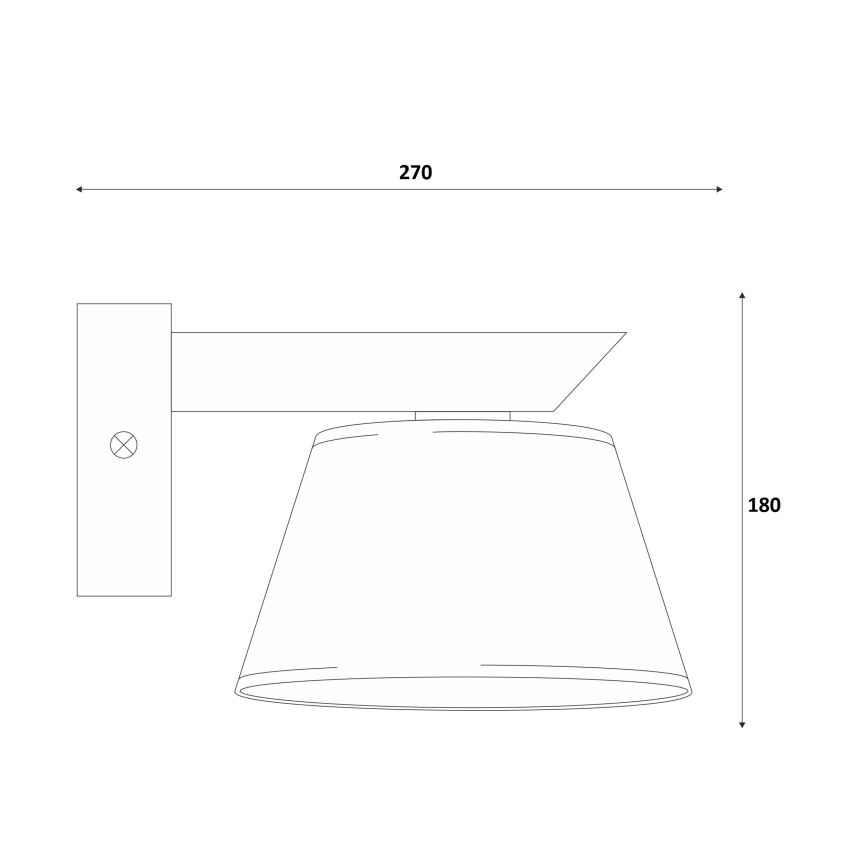 Seinavalgusti ANTONIO 1xE14/40W/230V pöök