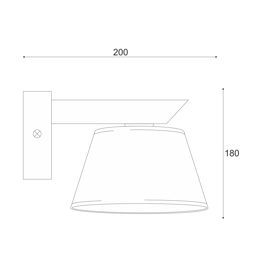 Seinavalgusti ANTONIO 1xE14/40W/230V tamm