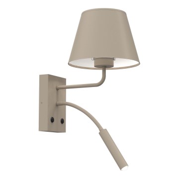 Seinavalgusti ARDEN 1xE27/15W/230V + 1xG9/8W beež