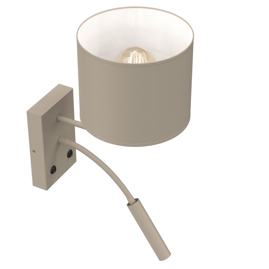 Seinavalgusti ARDEN 1xE27/15W/230V + 1xG9/8W, beež