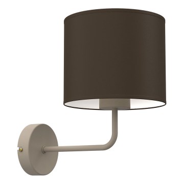 Seinavalgusti ARDEN 1xE27/15W/230V beež/pruun