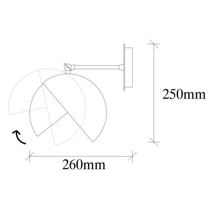 Seinavalgusti BERCESTE 1xE27/40W/230V