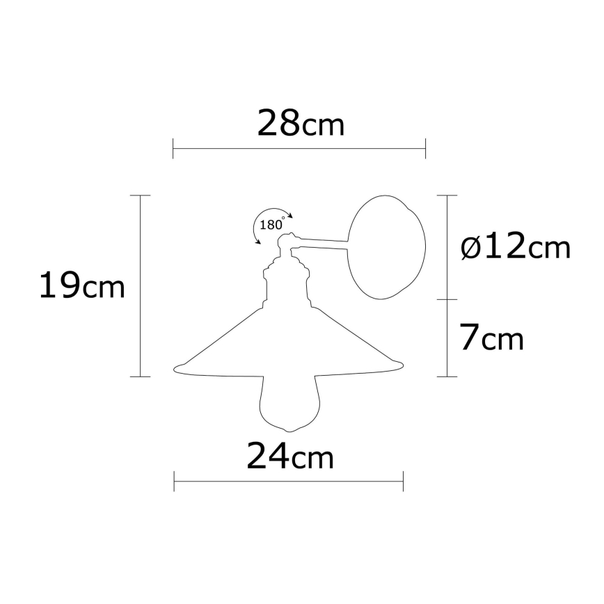 Seinavalgusti BERCESTE 1xE27/40W/230V